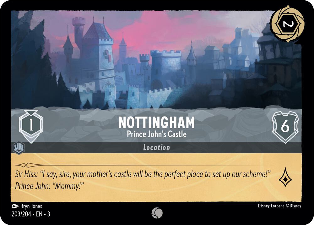 [Foil] Set 3 203/204 Nottingham - Prince John's Castle C