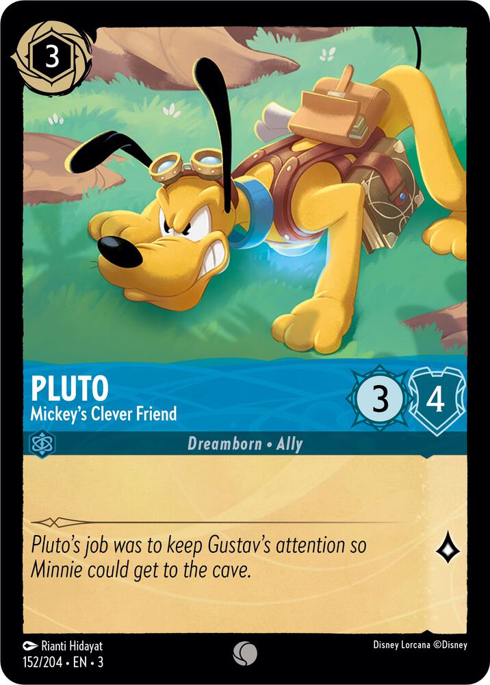 [Foil] Set 3 152/204 Pluto - Mickey's Clever Friend C