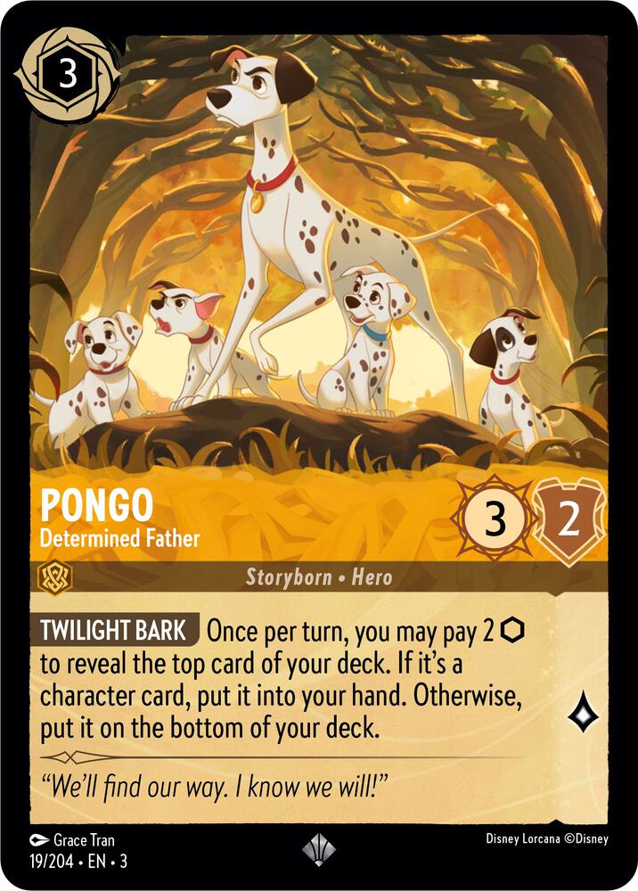 [Foil] Set 3 019/204 Pongo - Determined Father SR