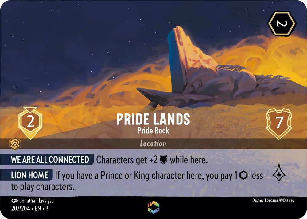 Set 3 207/204 Pride Lands - Pride Rock (Enchanted) E