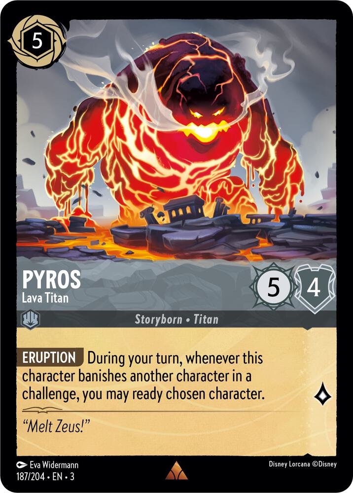 [Foil] Set 3 187/204 Pyros - Lava Titan R