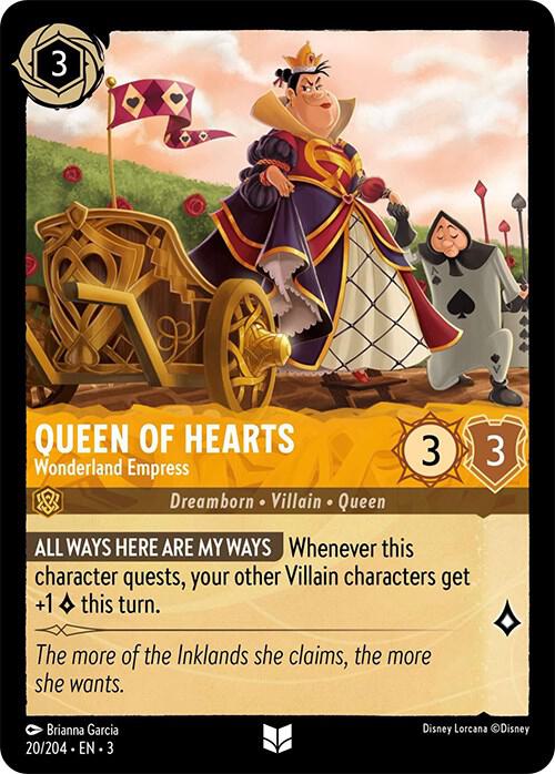 [Foil] Set 3 020/204 Queen of Hearts - Wonderland Empress U