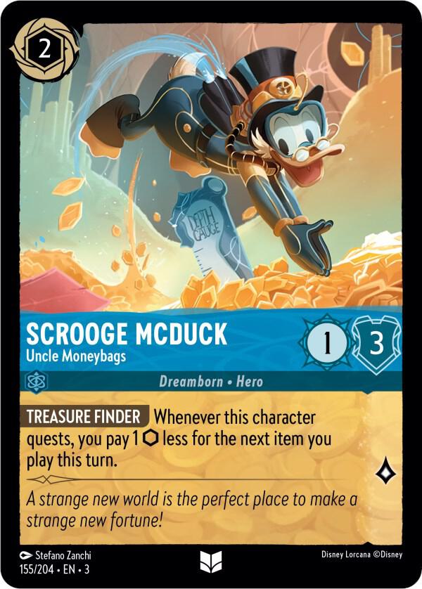 [Foil] Set 3 155/204 Scrooge McDuck - Uncle Moneybags U