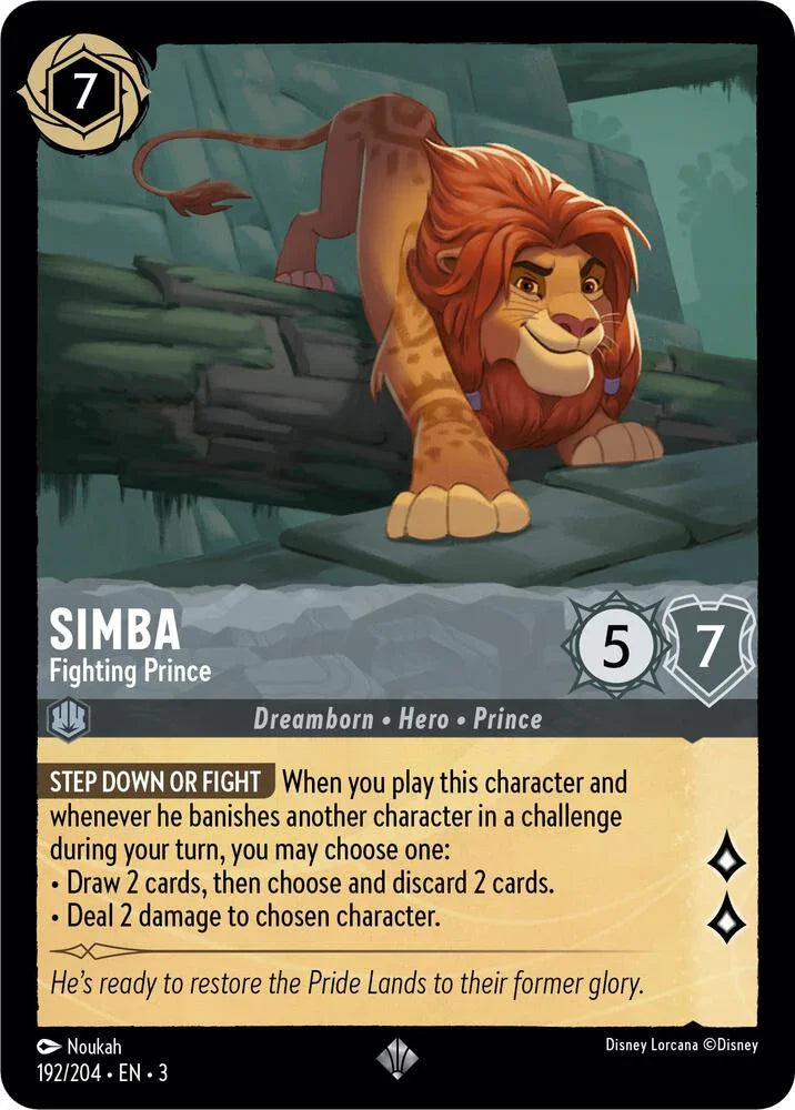 Set 3 192/204 Simba - Fighting Prince SR