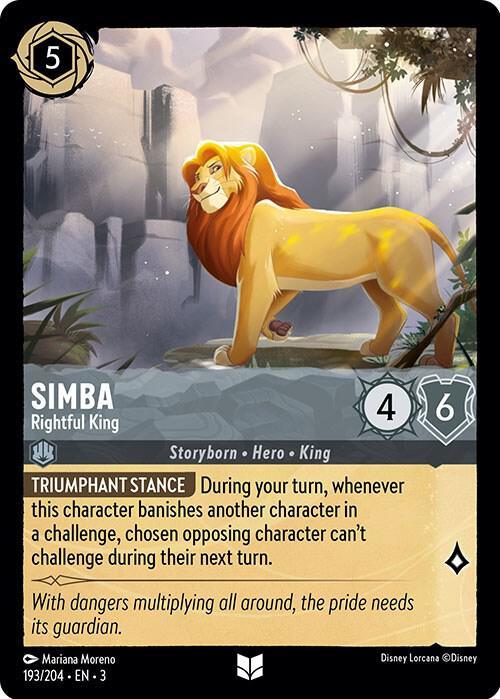 Set 3 193/204 Simba - Rightful King U