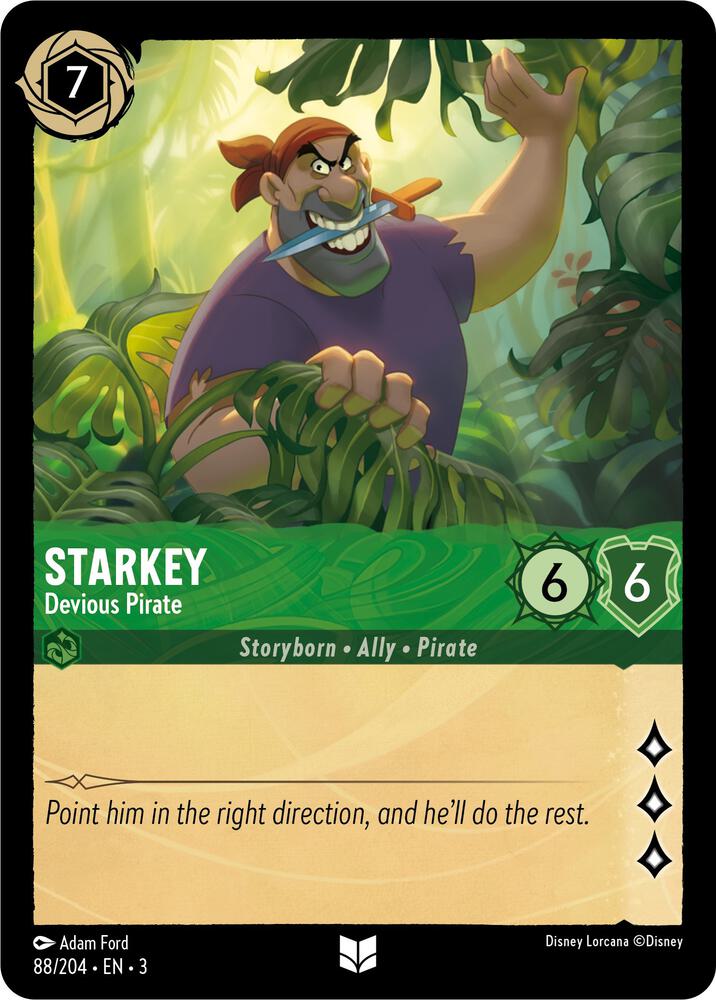 [Foil] Set 3 088/204 Starkey - Devious Pirate U