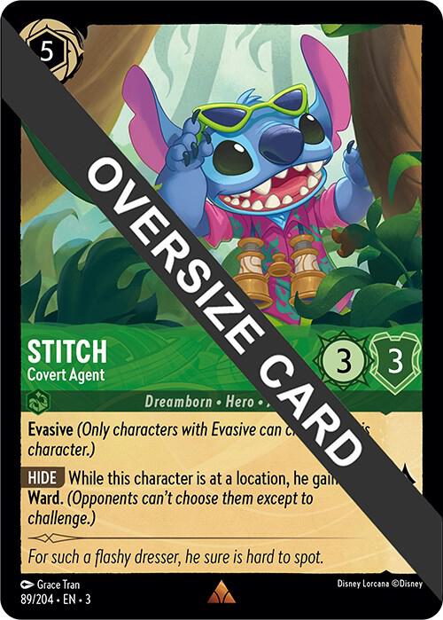 [Foil] Set 3 089/204 Stitch - Covert Agent (Oversized) R