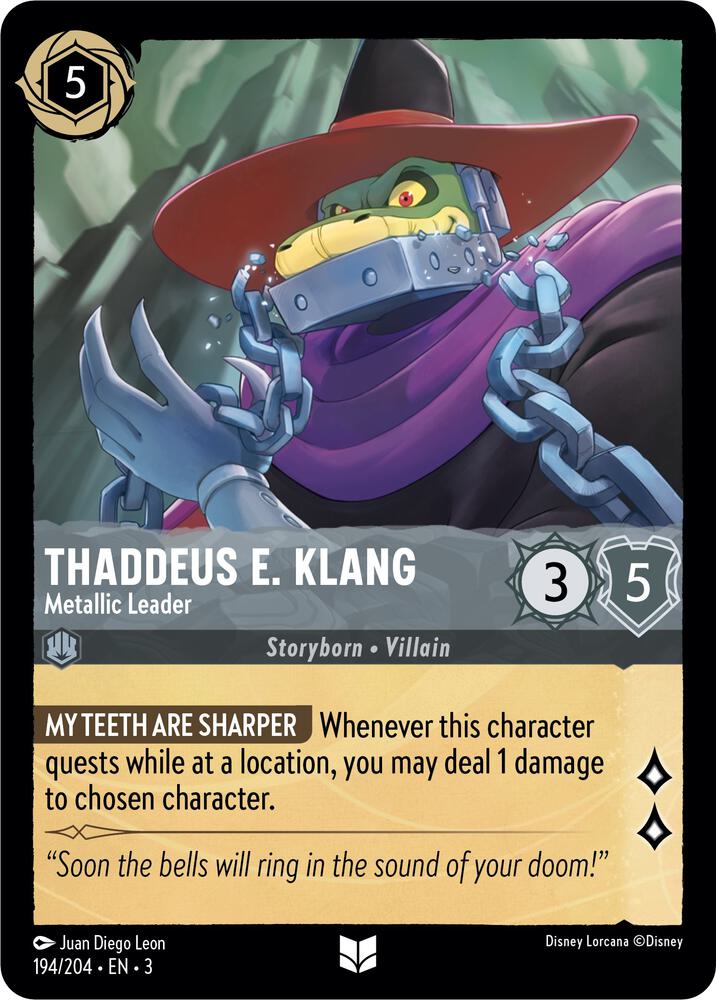 [Foil] Set 3 194/204 Thaddeus E. Klang - Metallic Leader U