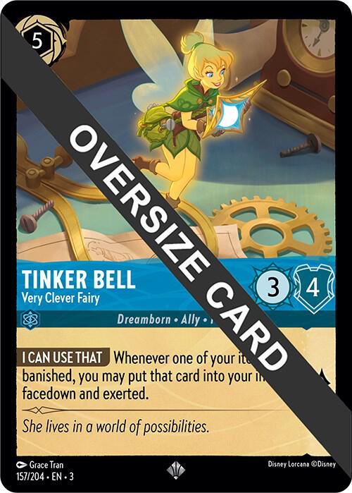 [Foil] Set 3 157/204 Tinker Bell - Very Clever Fairy (Oversized) SR