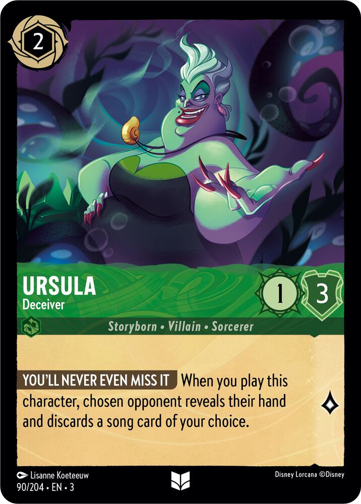 [Foil] Set 3 090/204 Ursula - Deceiver U