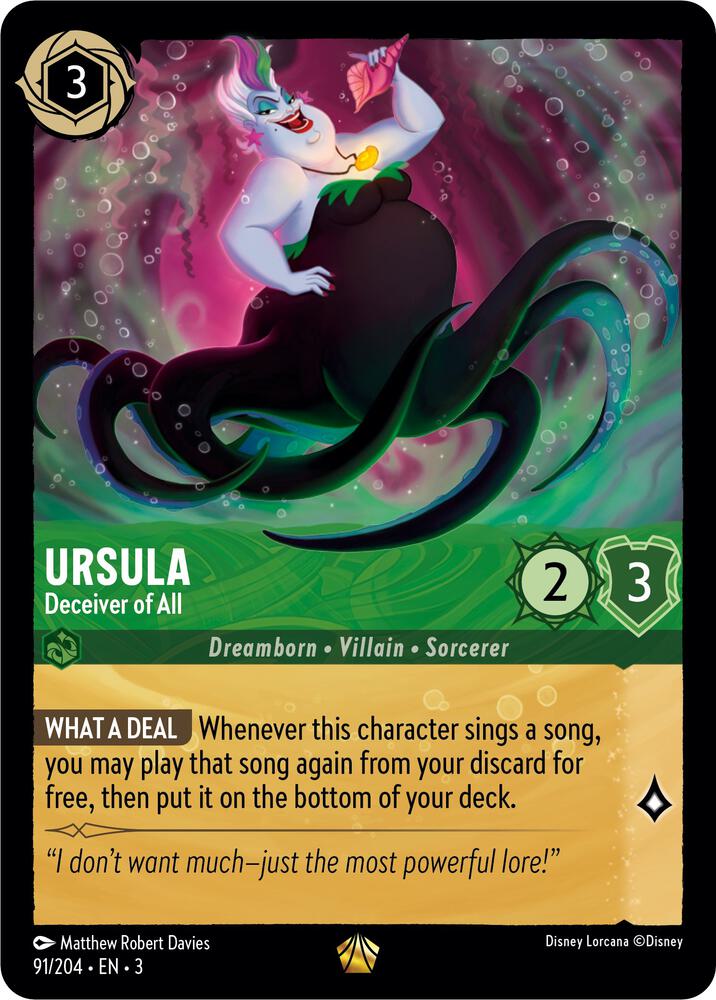 [Foil] Set 3 091/204 Ursula - Deceiver of All L