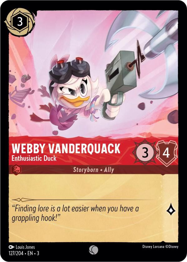 [Foil] Set 3 127/204 Webby Vanderquack - Enthusiastic Duck C