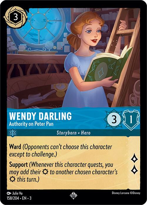 [Foil] Set 3 158/204 Wendy Darling - Authority on Peter Pan SR