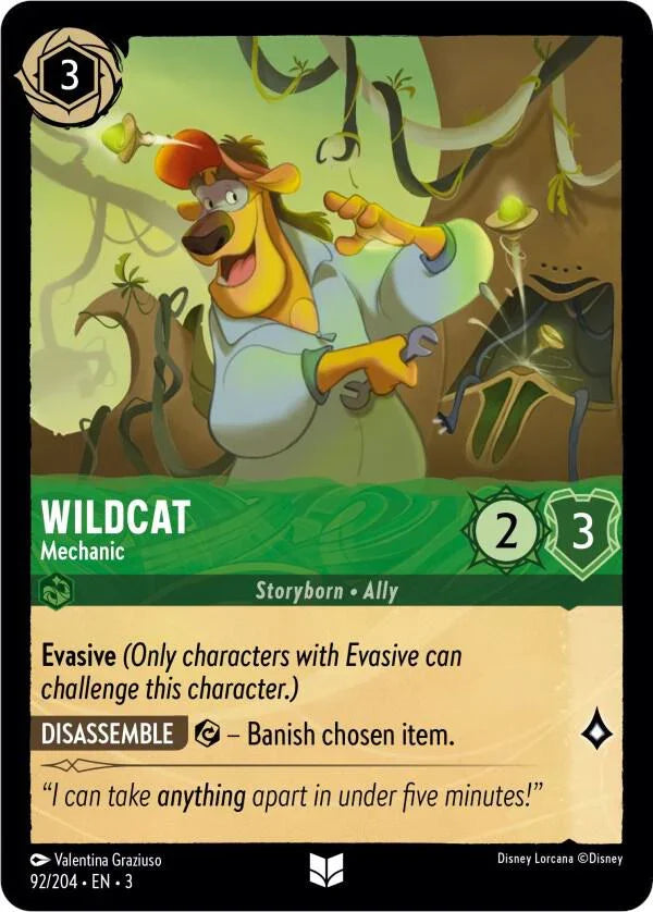 Set 3 092/204 Wildcat - Mechanic U