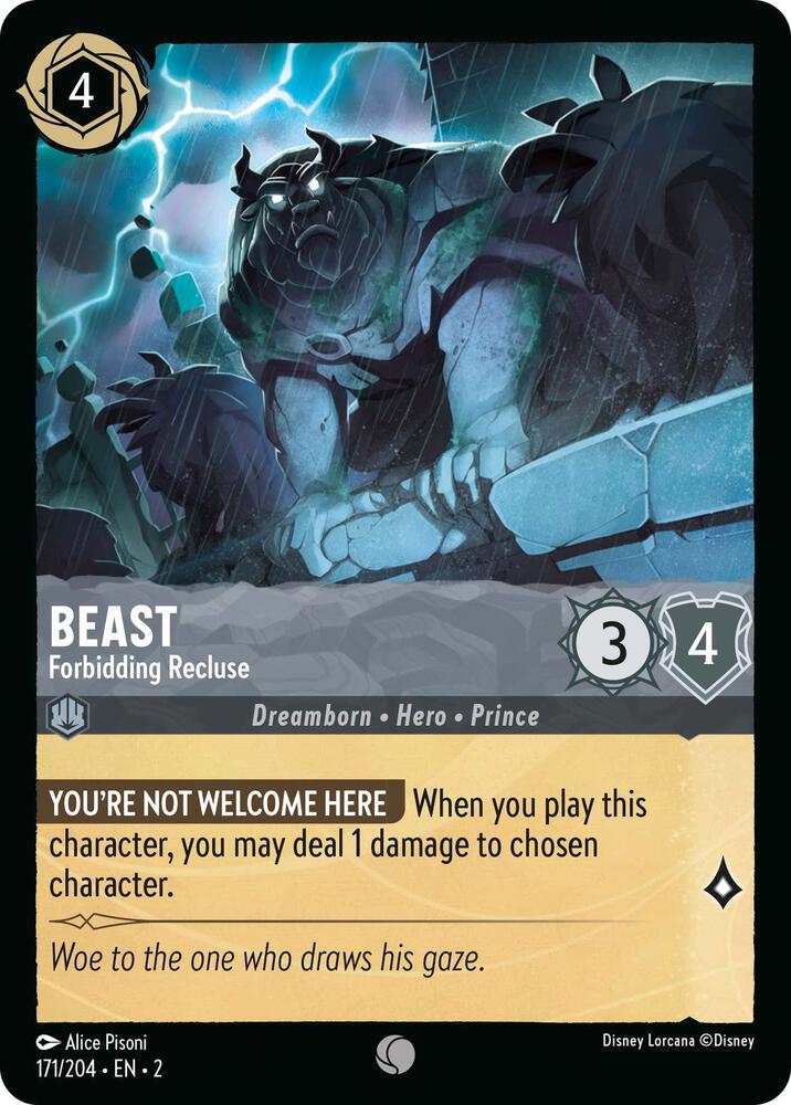 Set 2 171/204 Beast - Forbidding Recluse C