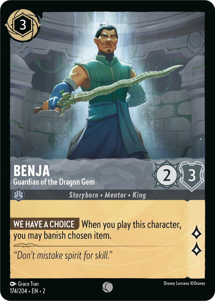 [Foil] Set 2 174/204 Benja - Guardian of the Dragon Gem C