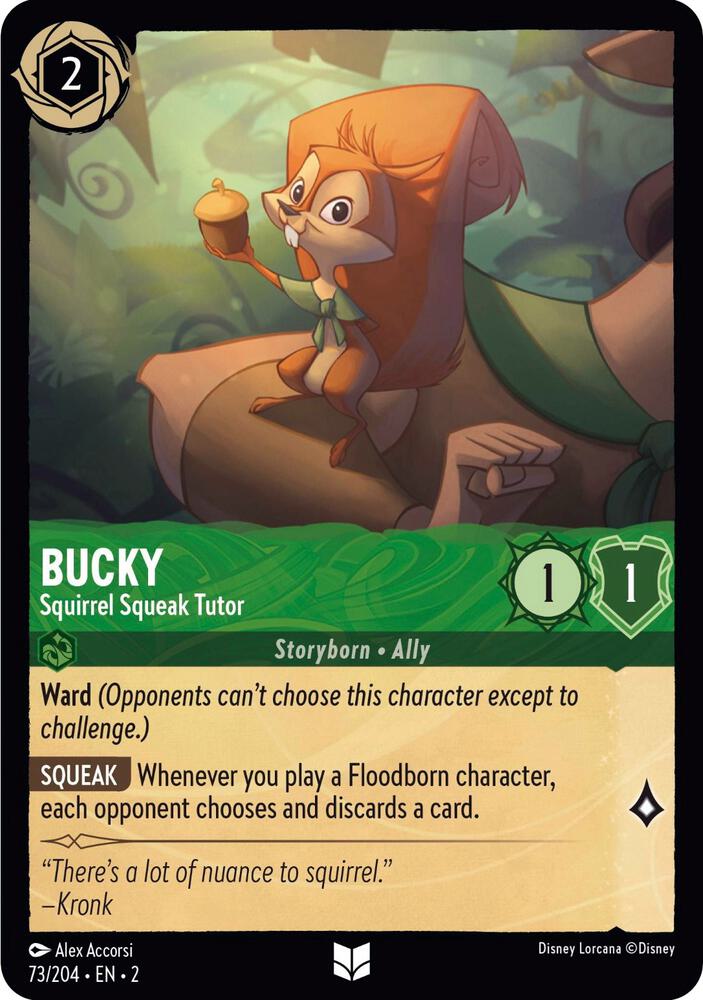 Set 2 073/204 Bucky - Squirrel Squeak Tutor U