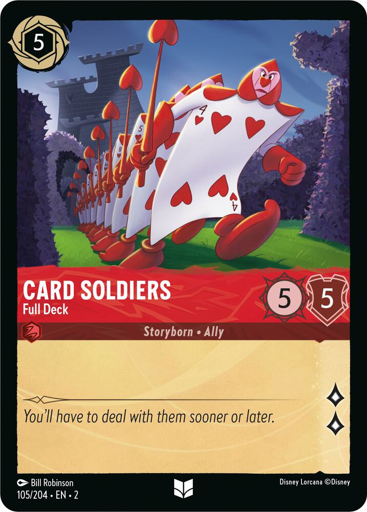 Set 2 105/204 Card Soldiers - Full Deck U