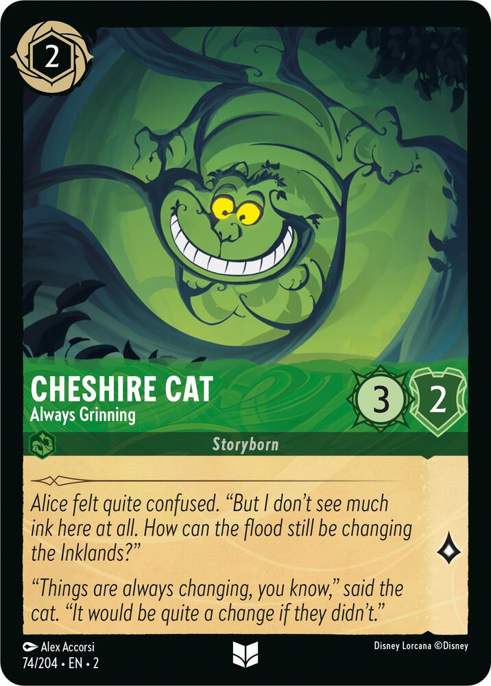 [Foil] Set 2 074/204 Cheshire Cat - Always Grinning U
