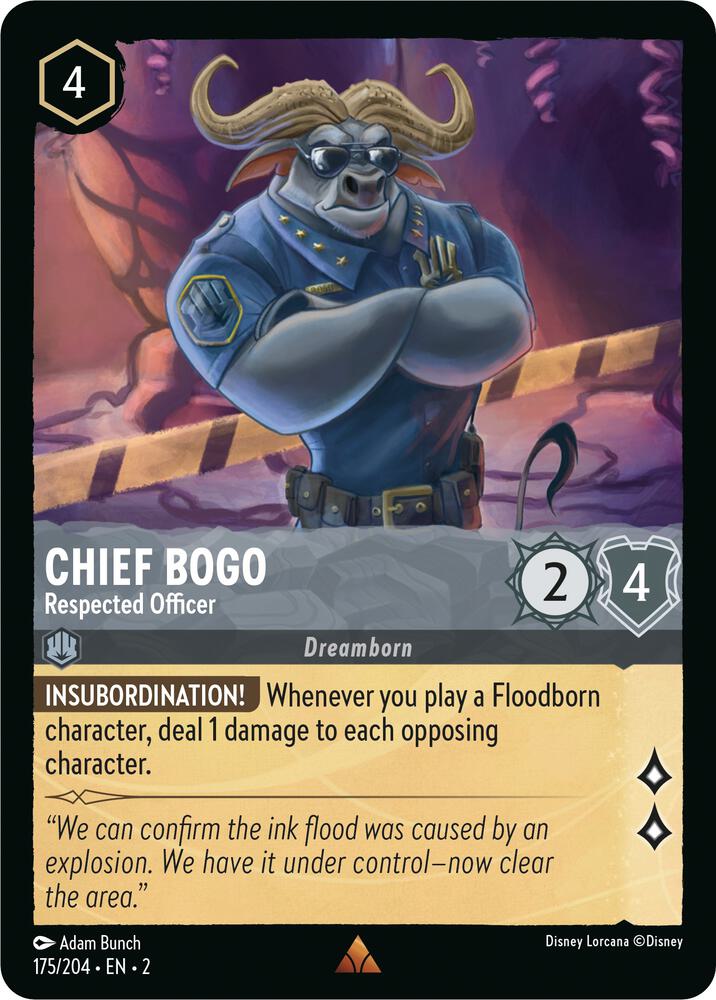[Foil] Set 2 175/204 Chief Bogo - Respected Officer R