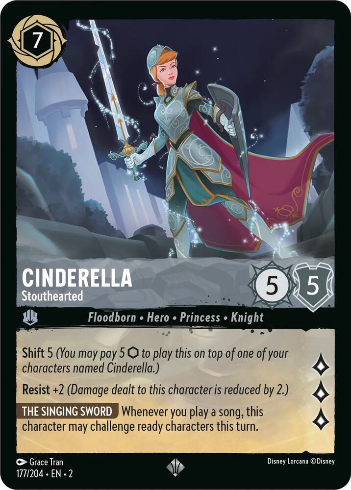 [Foil] Set 2 177/204 Cinderella - Stouthearted SR