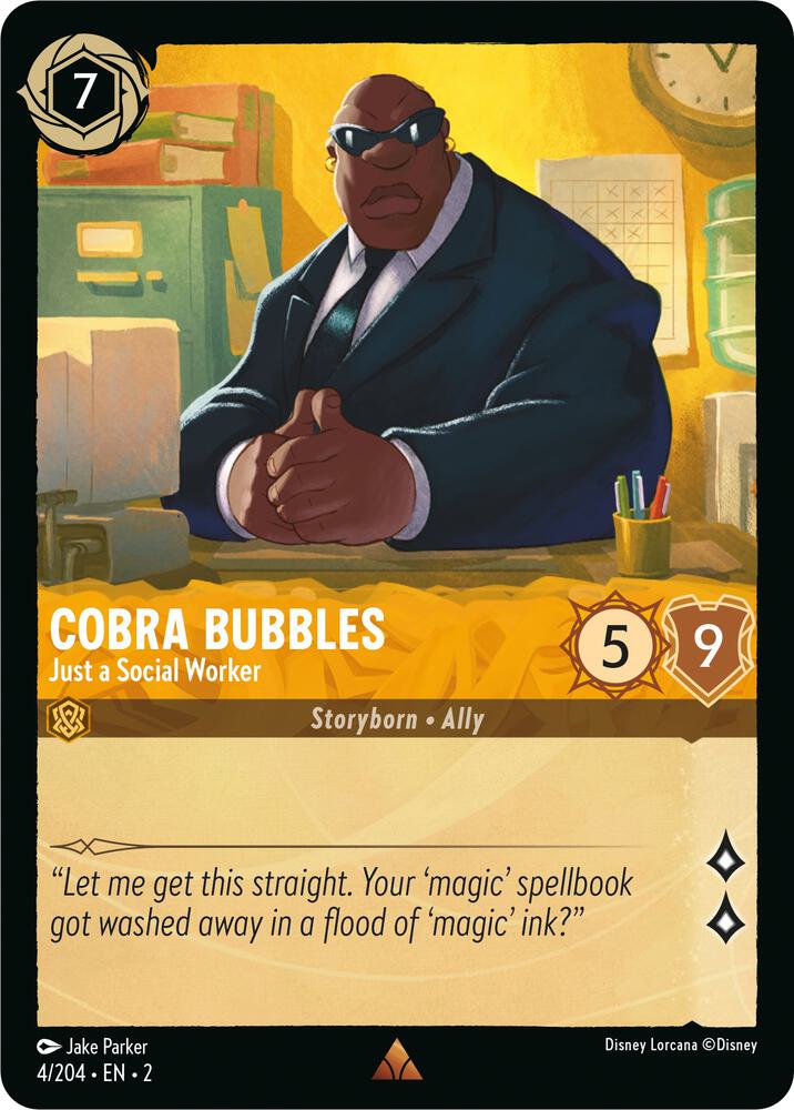 Set 2 004/204 Cobra Bubbles - Just a Social Worker R