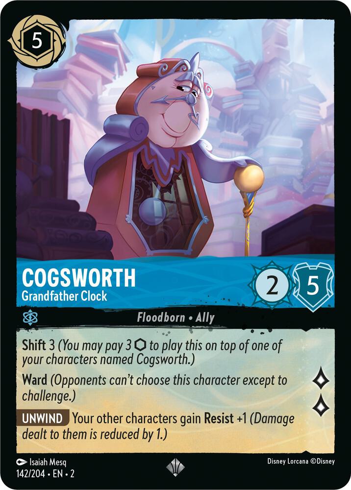 [Foil] Set 2 142/204 Cogsworth - Grandfather Clock SR