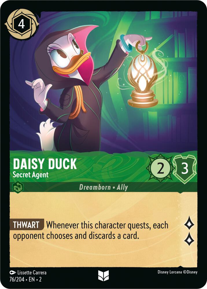 [Foil] Set 2 076/204 Daisy Duck - Secret Agent U