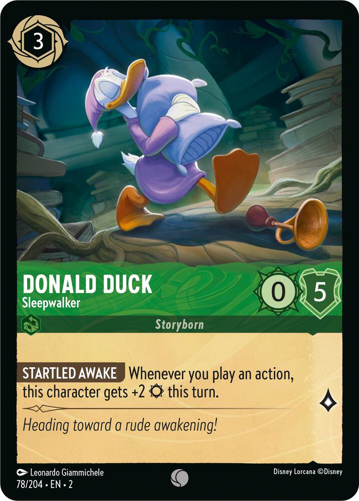 Set 2 078/204 Donald Duck - Sleepwalker C
