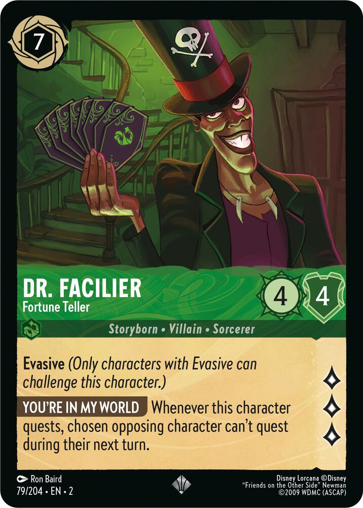 Set 2 079/204 Dr. Facilier - Fortune Teller SR