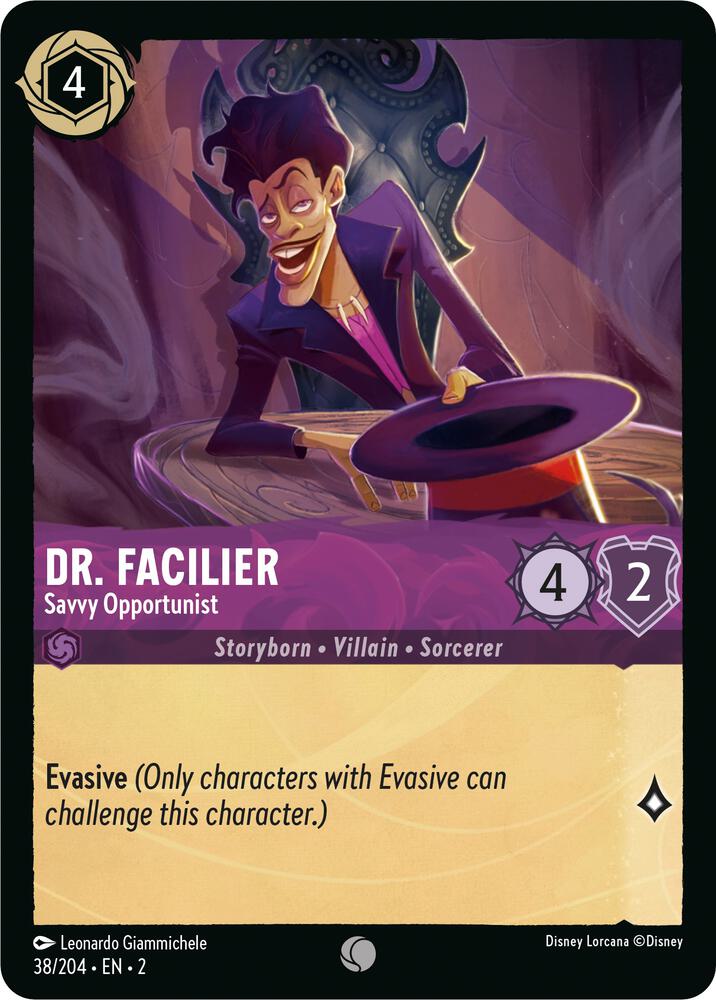 Set 2 038/204 Dr. Facilier - Savvy Opportunist C