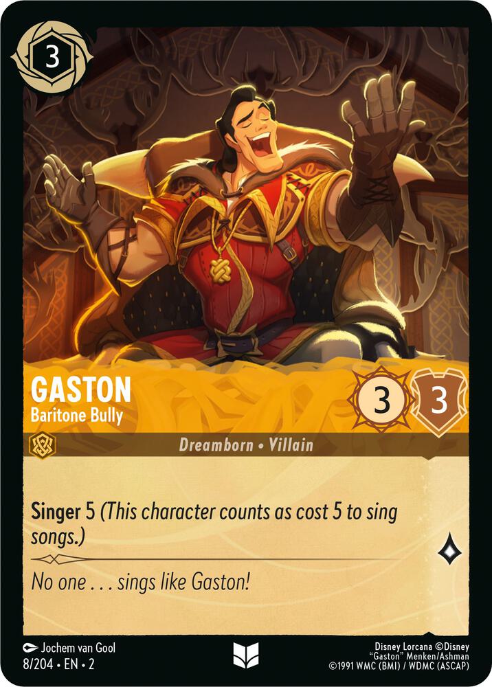 [Foil] Set 2 008/204 Gaston - Baritone Bully U