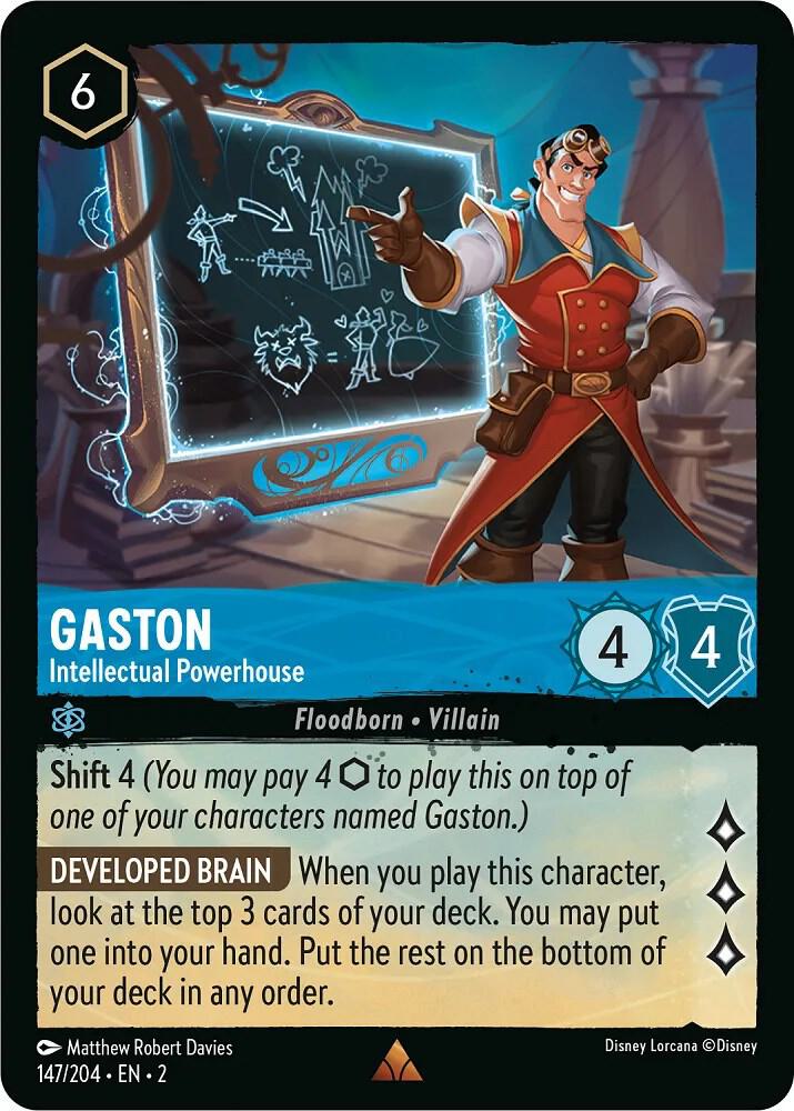 Set 2 147/204 Gaston - Intellectual Powerhouse R