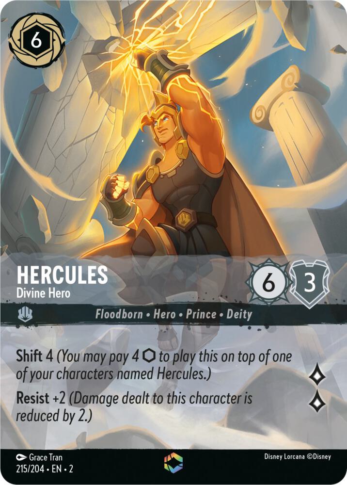 Set 2 215/204 Hercules - Divine Hero (Enchanted) E