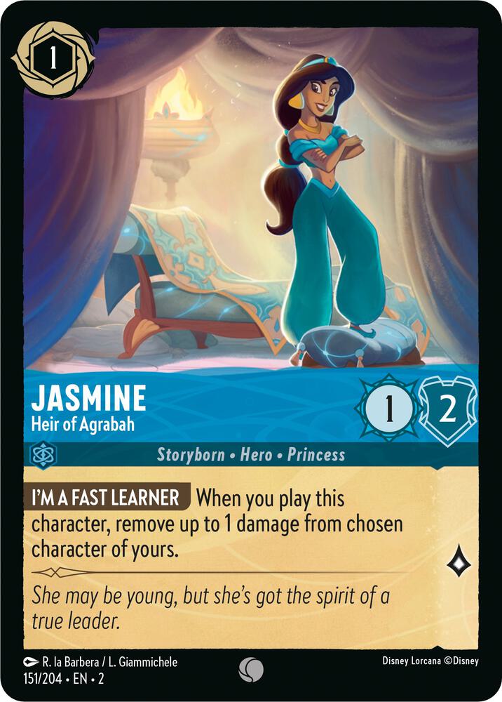 [Foil] Set 2 151/204 Jasmine - Heir of Agrabah C