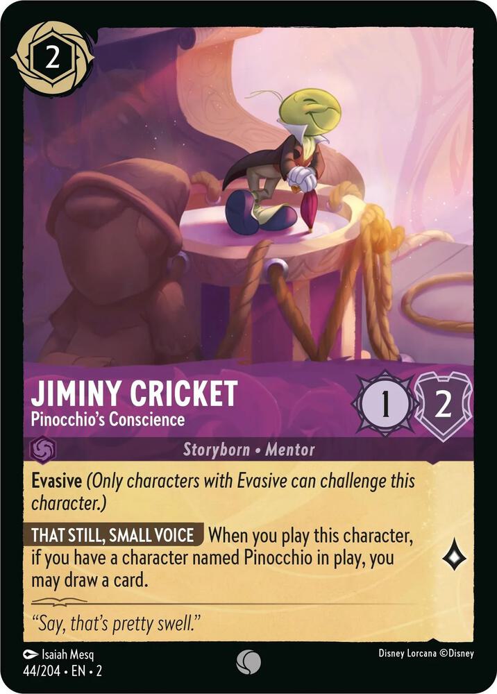 Set 2 044/204 Jiminy Cricket - Pinocchio's Conscience C