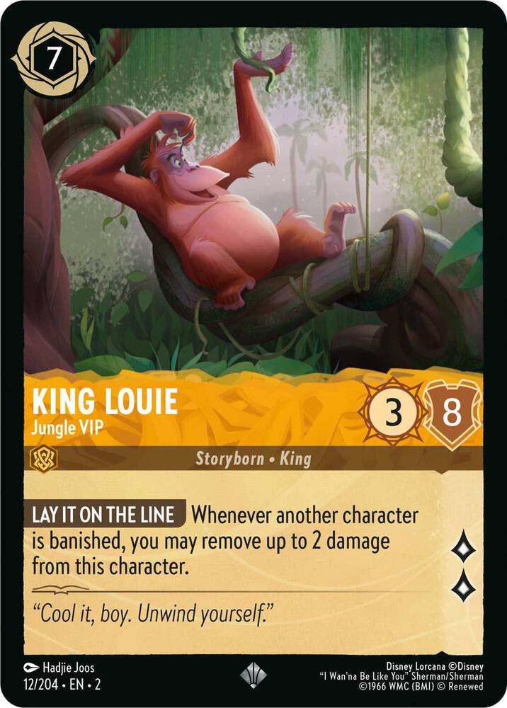 [Foil] Set 2 012/204 King Louie - Jungle VIP SR