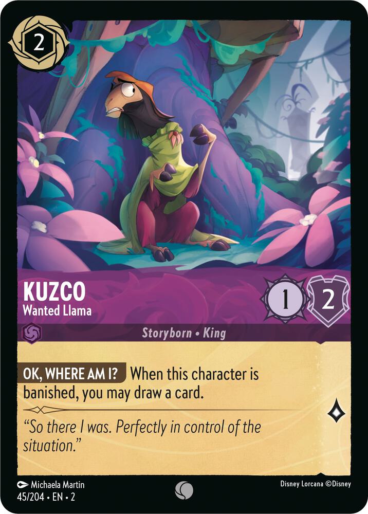 [Foil] Set 2 045/204 Kuzco - Wanted Llama C