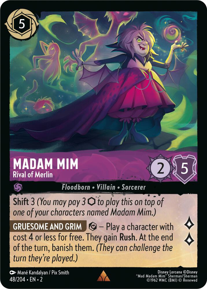 [Foil] Set 2 048/204 Madam Mim - Rival of Merlin R