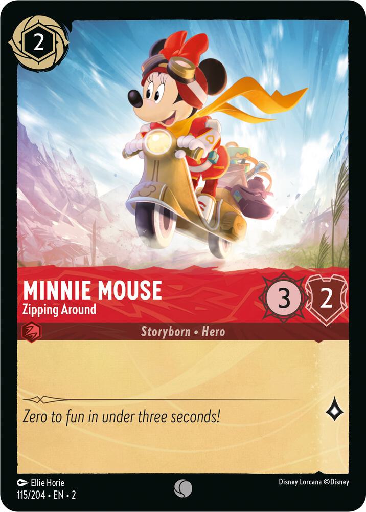 [Foil] Set 2 115/204 Minnie Mouse - Zipping Around C