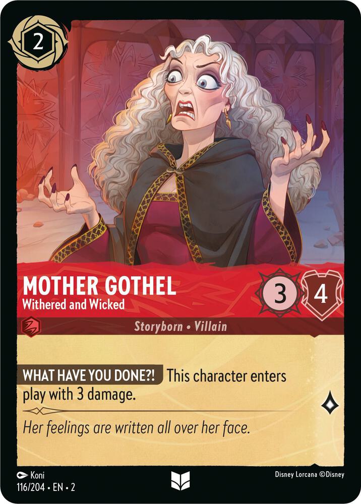 [Foil] Set 2 116/204 Mother Gothel - Withered and Wicked U