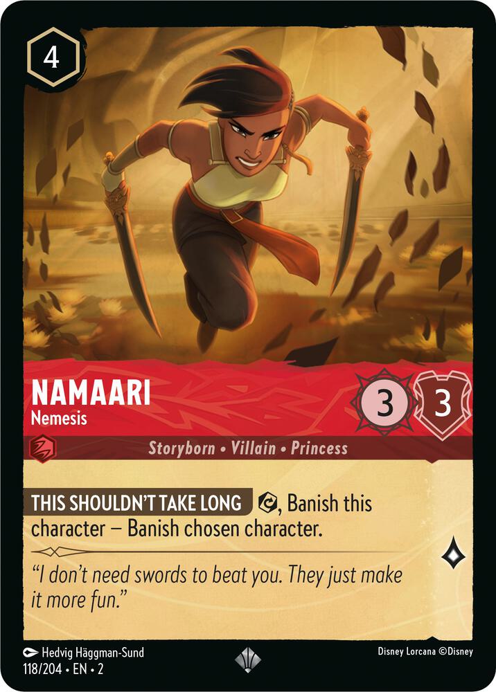 Set 2 118/204 Namaari - Nemesis SR