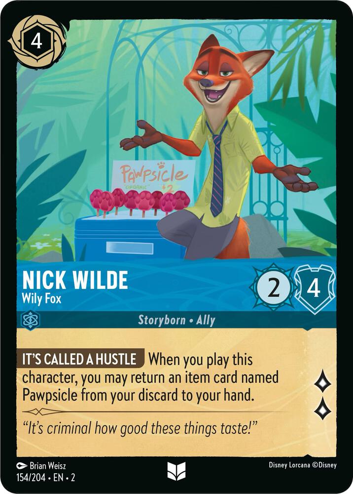 [Foil] Set 2 154/204 Nick Wilde - Wily Fox U