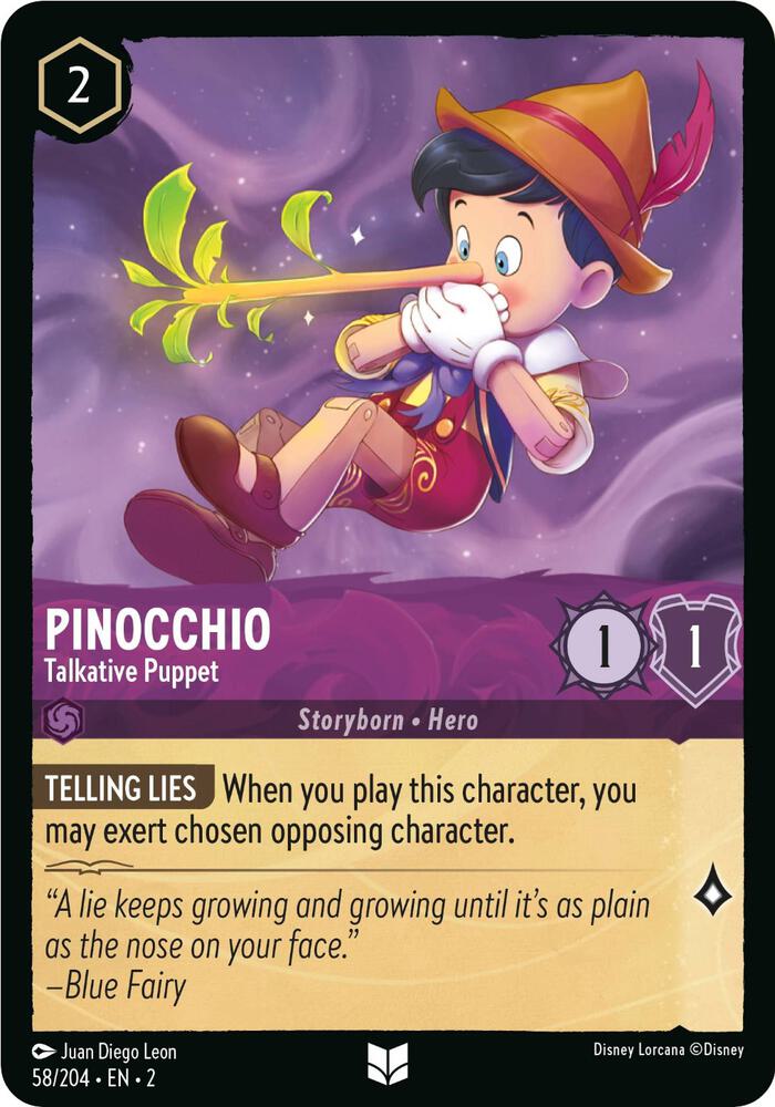 Set 2 058/204 Pinocchio - Talkative Puppet U