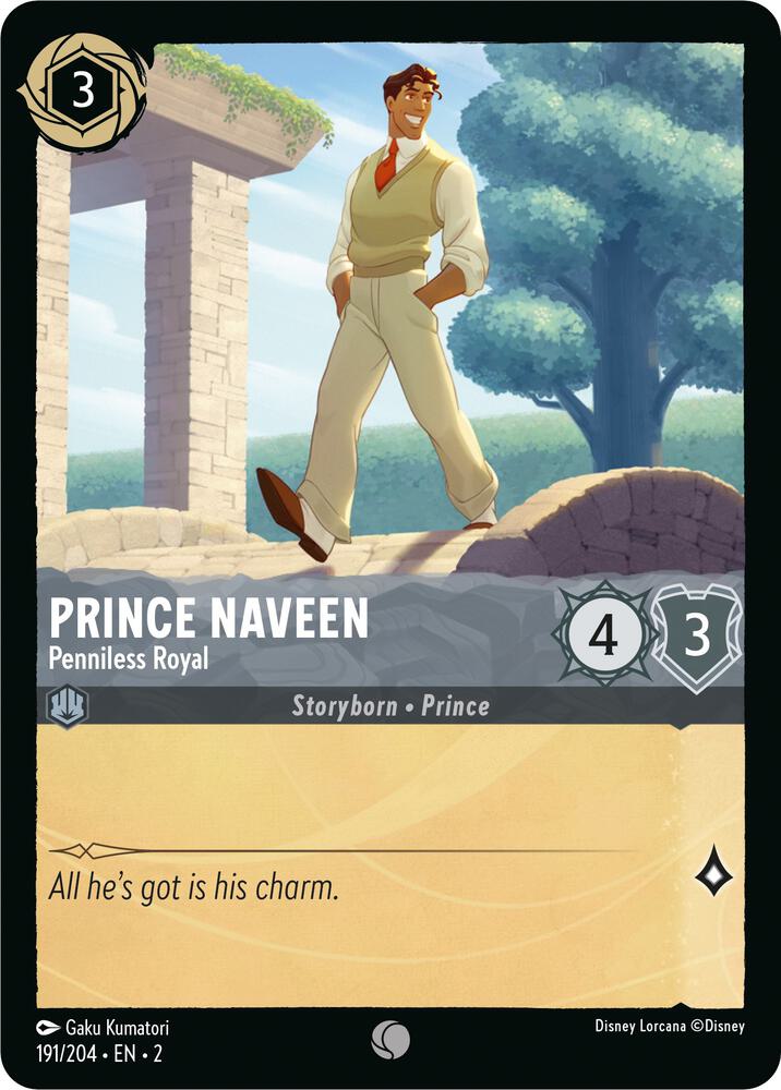 Set 2 191/204 Prince Naveen - Penniless Royal C