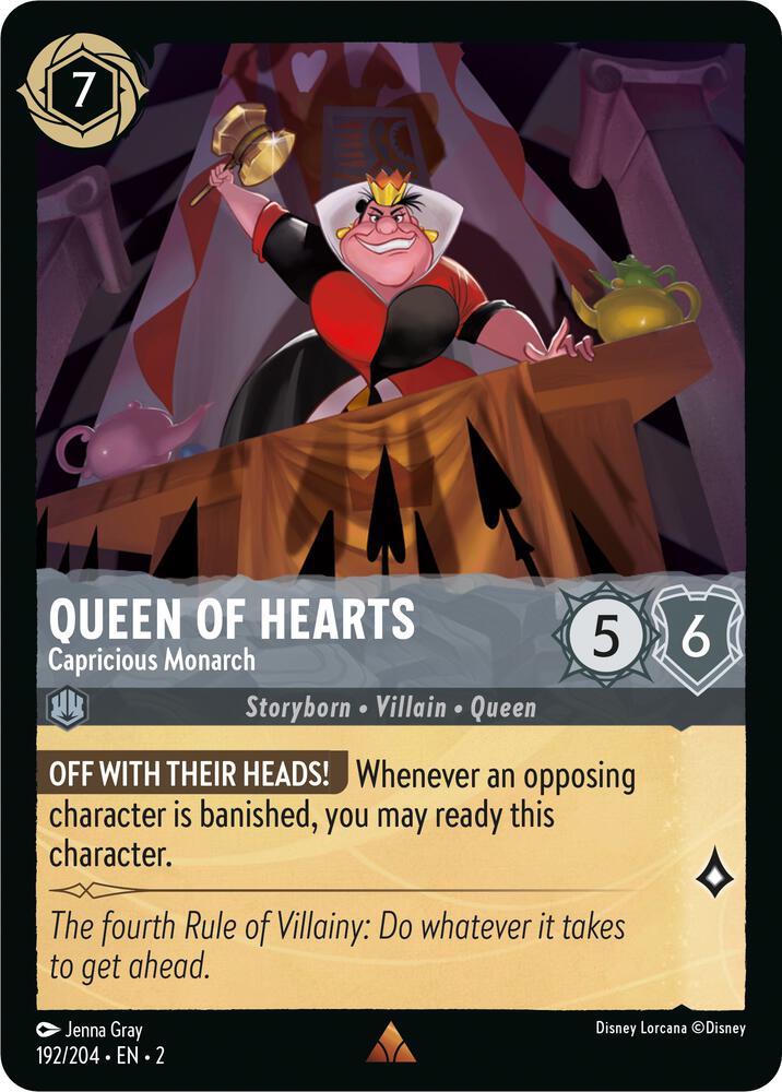 Set 2 192/204 Queen of Hearts - Capricious Monarch R