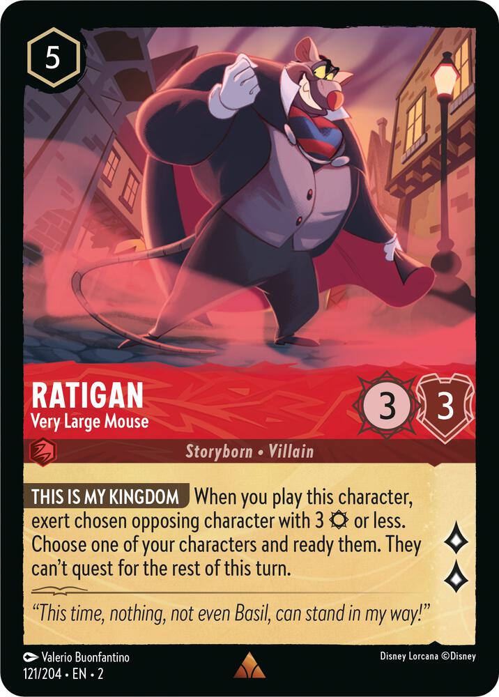 [Foil] Set 2 121/204 Ratigan - Very Large Mouse R