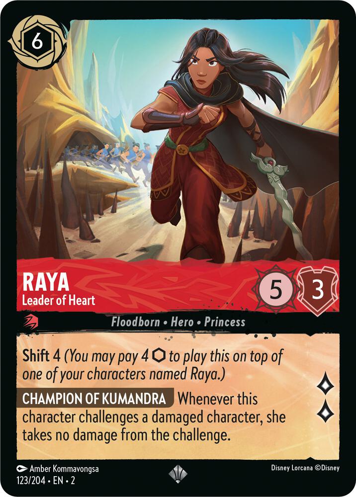 [Foil] Set 2 123/204 Raya - Leader of Heart SR