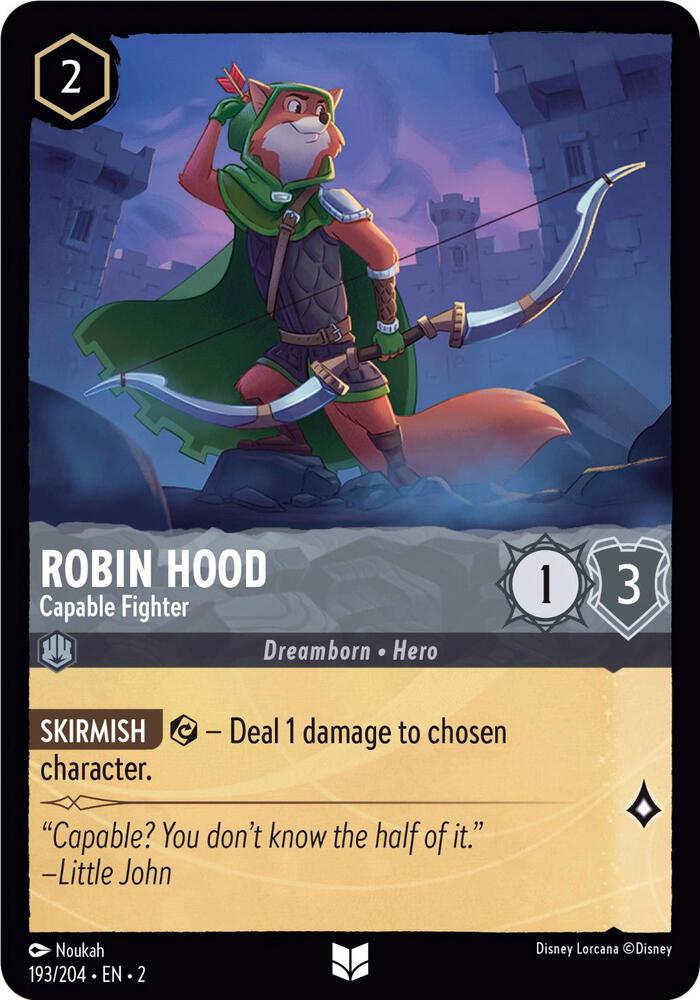 [Foil] Set 2 193/204 Robin Hood - Capable Fighter U