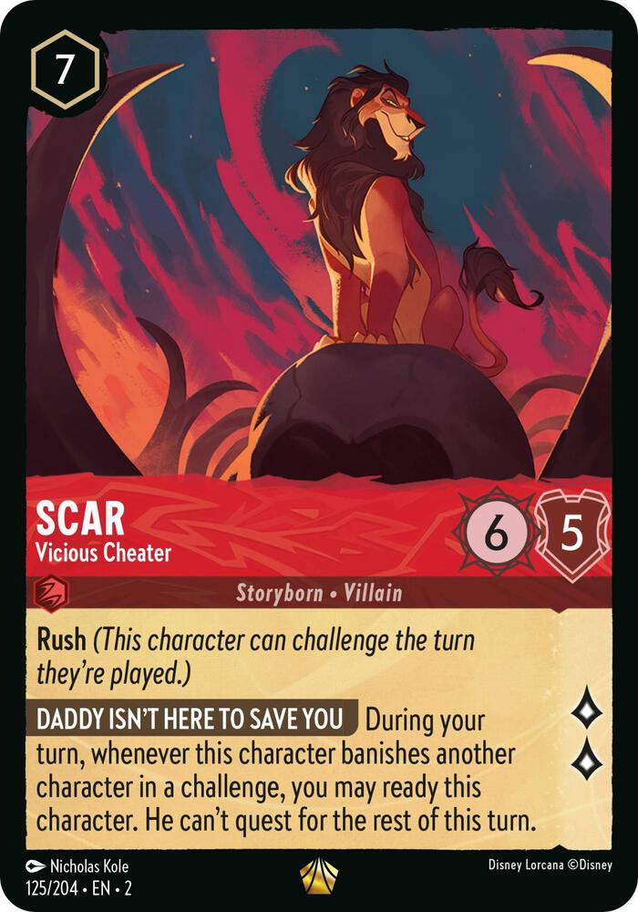 [Foil] Set 2 125/204 Scar - Vicious Cheater L